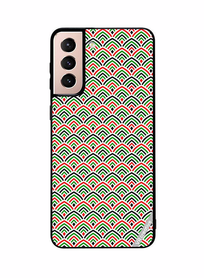 VR CREATIVE Protective Case Cover For Samsung Galaxy S21 5G United Arab Emirates Flag Colors Design Multicolour - Image 1