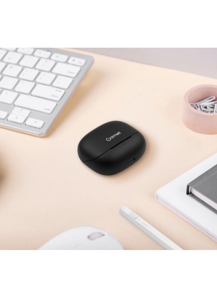 GARNET Garnet - Wireless Earbuds with up to 21 Hours of Playtime - Black  - Image 4