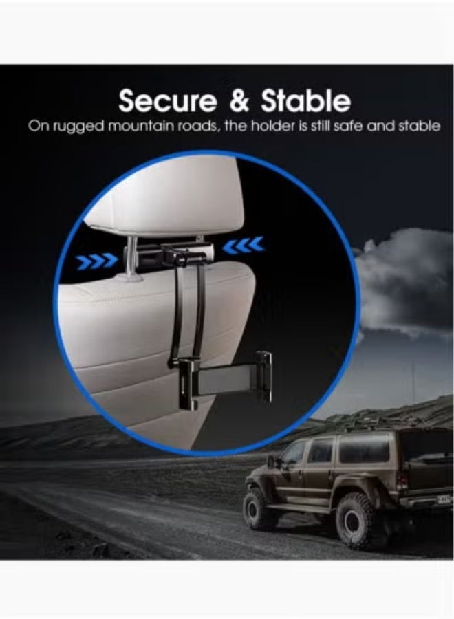 AROAQ Car Back Seat Mount Tablet Holder for Car Adjustable Phone and iPad 4.7-12.9 inches inch Electronic Screen Adjustable Distance Viewing Angle Rotating Screen - Image 4