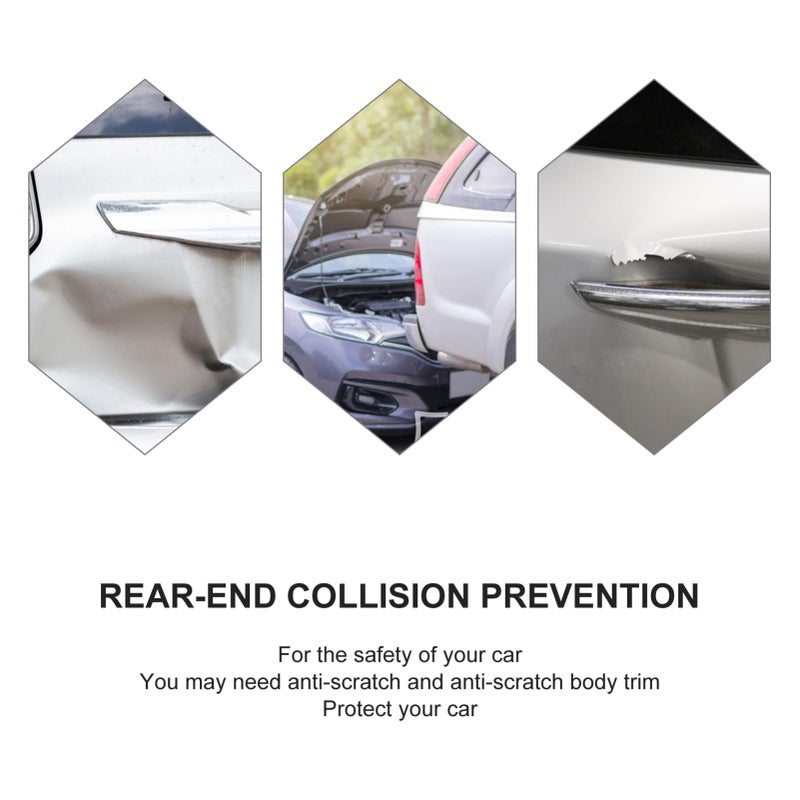 2 Pack Alloy Tail Cone Protectors for Car Bumper and Door Easy Installation Auto Safety Accessory - Image 3