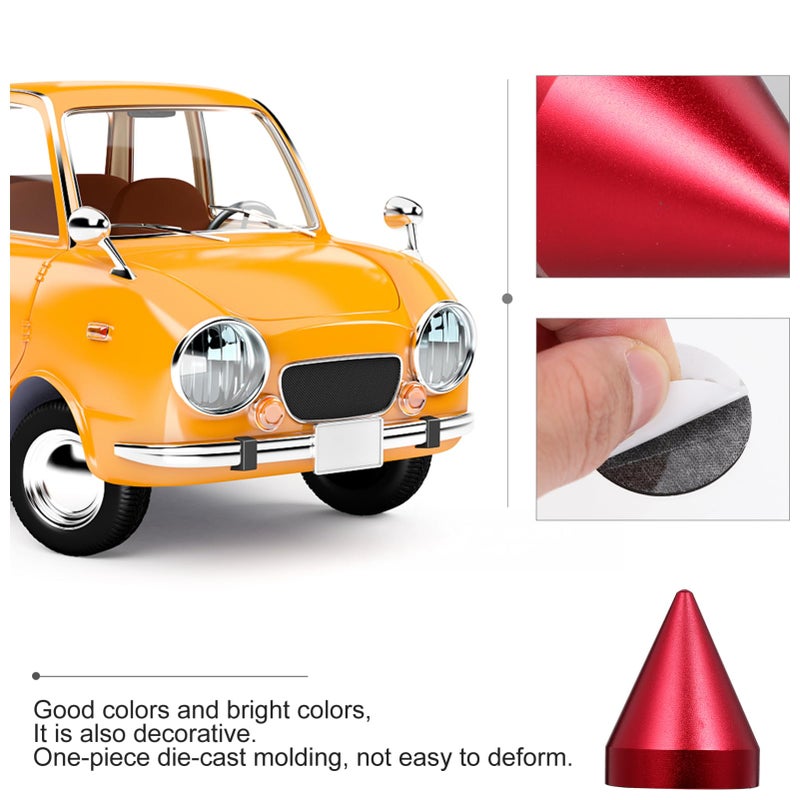 2 Pack Alloy Tail Cone Protectors for Car Bumper and Door Easy Installation Auto Safety Accessory - Image 5