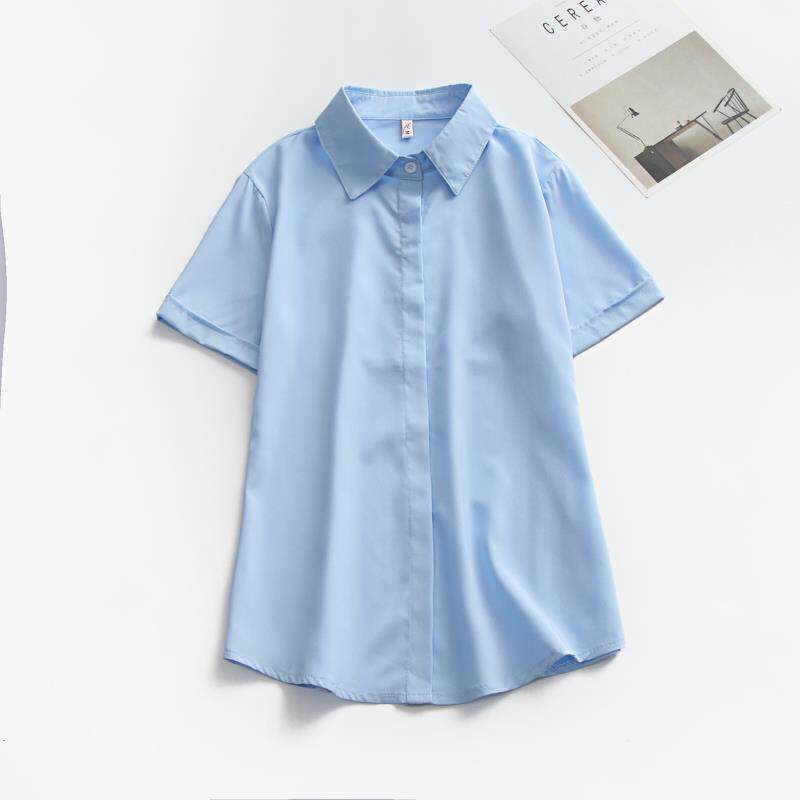 White shirt women's spring wear 2024 new design sense niche top casual base long-sleeved inner layer layered shirt - Image 2