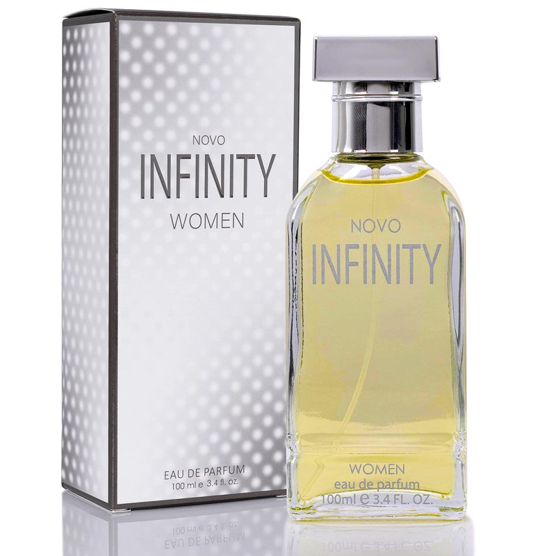 NovoGlow Novo Infinity for Women  34 Fluid Ounce Eau De Parfum Spray Refreshing Mix of Citrus Floral  Musk Fragrances Smell Fresh All Day Long Lovely Gift Occasions