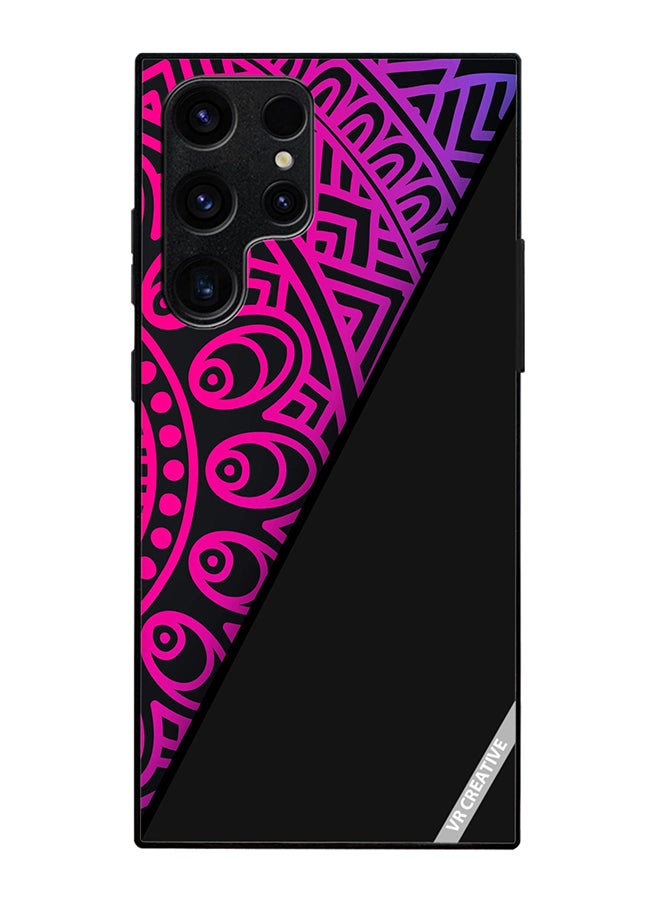 VR CREATIVE Protective Case Cover For Samsung Galaxy S25 Ultra Mandala Design Multicolour