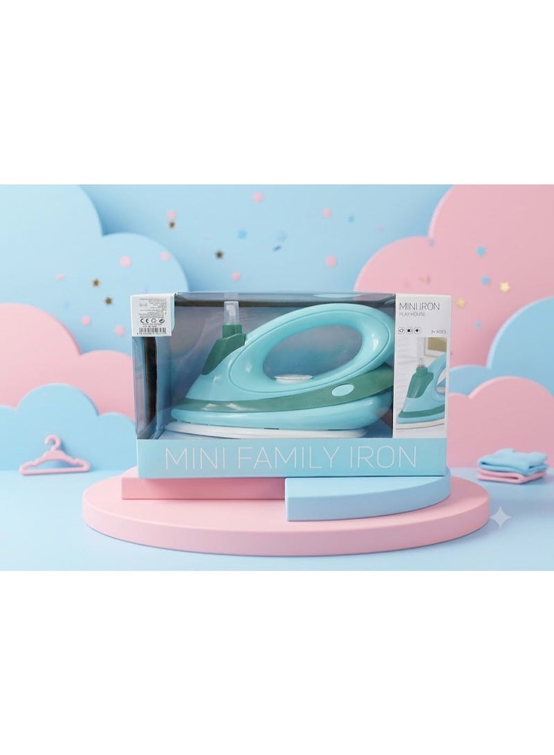 Kids Toy Iron - Toy Clothes Iron for Kids - Pretend Play Iron Toy - Plastic Toy Iron - Kids Laundry Iron Toy - Role Play Toy - Household Cleaning Toy - Kids Cleaning Toy - Toy Iron with Light and Sound - Battery Operated Toy Iron - Kids Housekeeping Toy - Toy Iron with Realistic Design - Pretend Household Appliance - Image 3