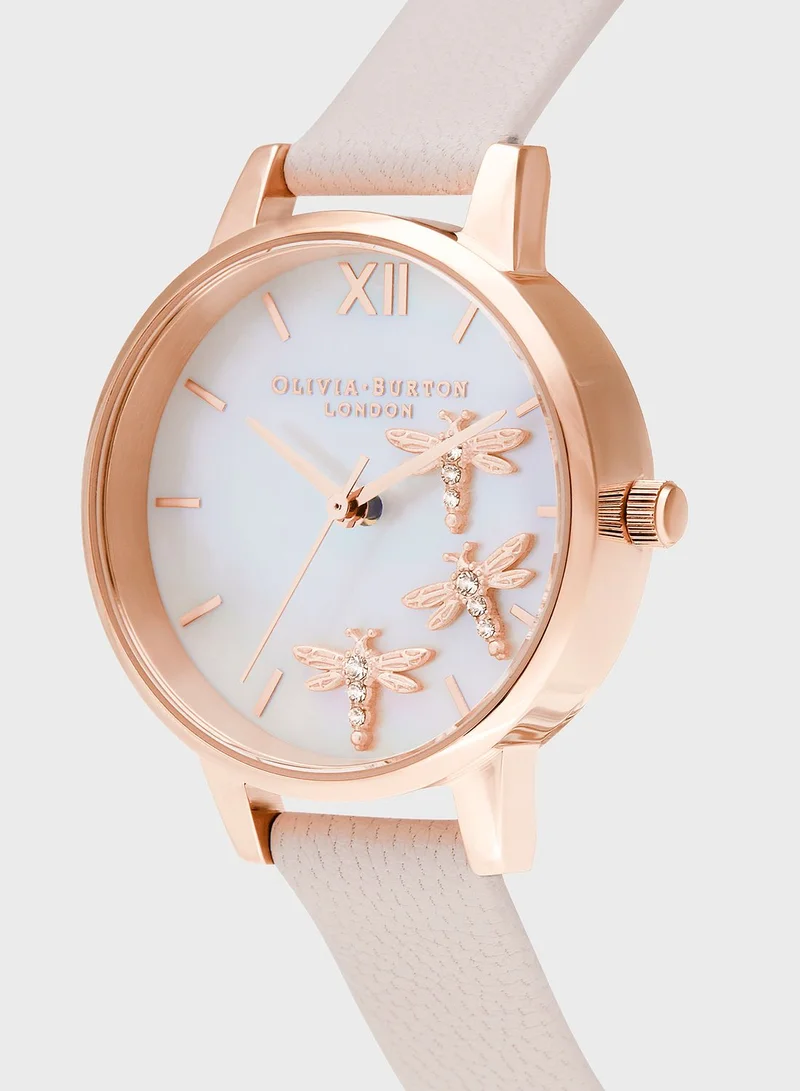 OLIVIA BURTON OB16GB01 Dancing Dragonfly Analog Watch