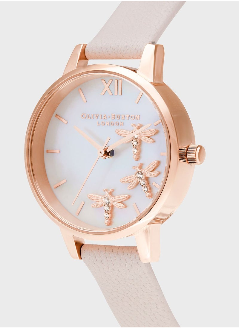 OLIVIA BURTON - OB16GB01 Dancing Dragonfly Analog Watch - Image 1