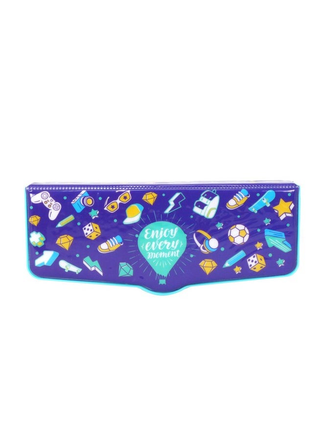 SMILY KIDDOS Smily Kiddos Pop Out Pencil Box (Blue) Do it Theme Pop Out Pencil Box Pop Out Pencil Box for Kids  - Image 3