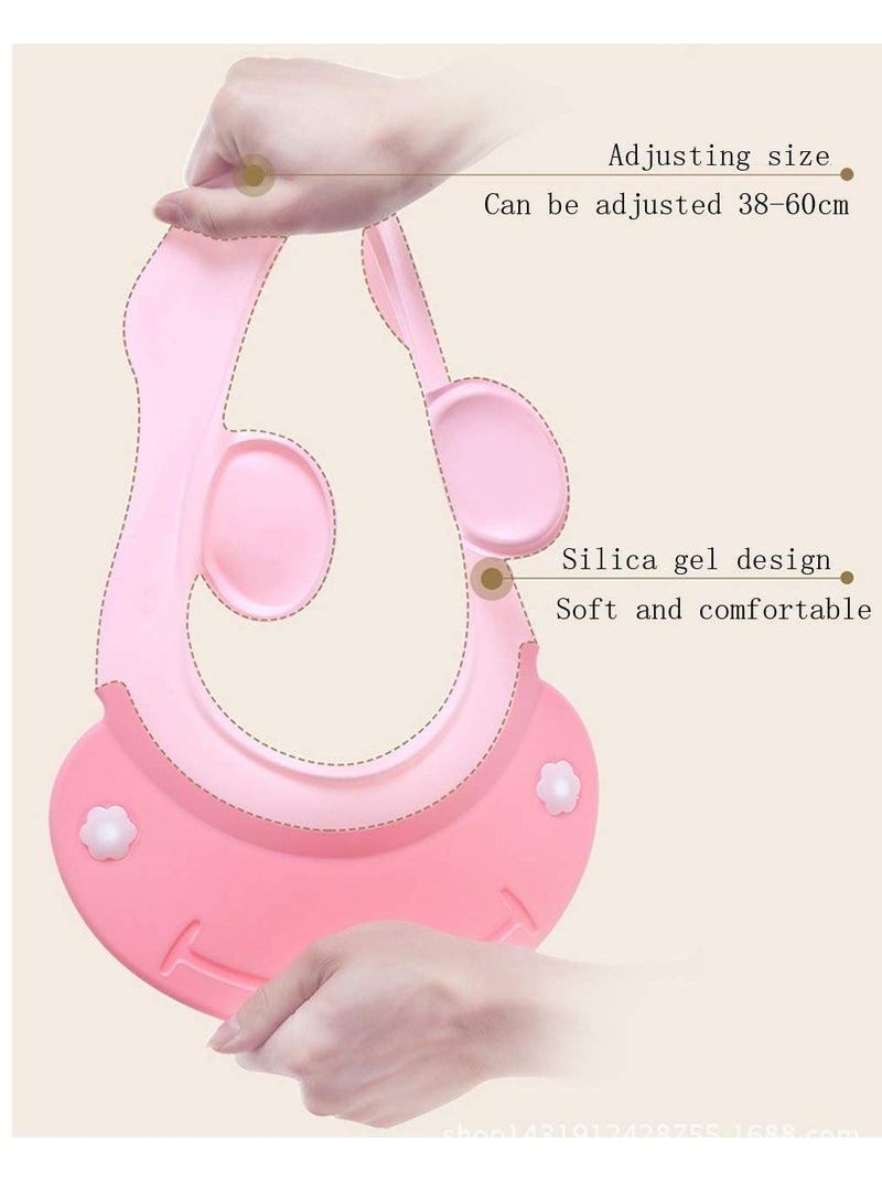 امتوش قبعة استحمام للأطفال، غسول استحمام، شامبو، قبعة قابلة للتعديل، قناع لشطف شعر رأس الأطفال الصغار، يمنع دخول الماء إلى العينين والأذنين، حماية للأطفال والأطفال باللون الأزرق - Image 5