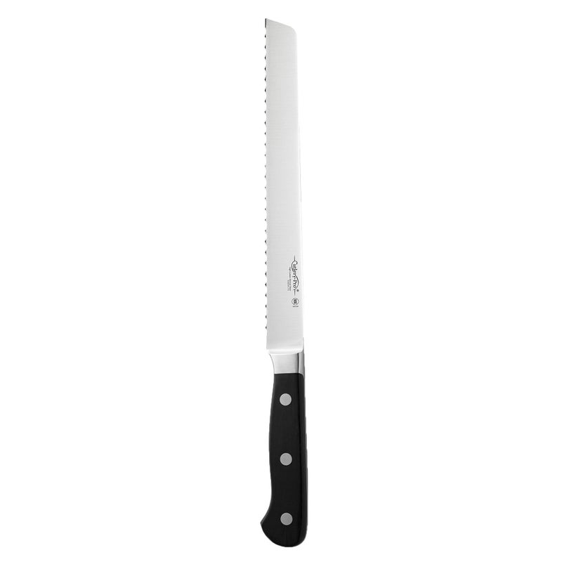 CutleryPro Forged Bread Knife Cat Cora Approved NSF German Steel 9Inch Blade