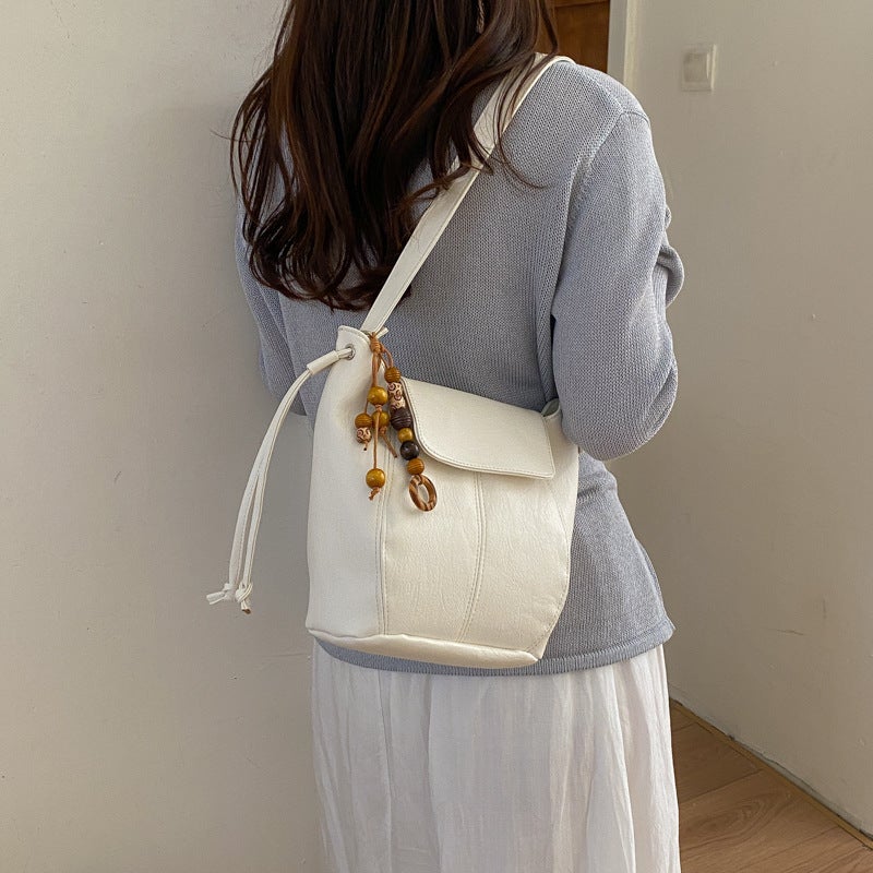 Foreign Trade Retro Frosted Suede Bucket Bag, Fashionable and Trendy Pumpkin Bag, New Autumn and Winter Women''s Crossbody Mobile Phone Bag - Image 3