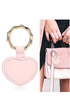 SYOSI Magnetic Hat Clip for Travel, PU Leather Multifunctional Fashion Hat Holder Clip for Men and Women, Portable Cap Clips for Bag Handbag Backpack Luggage Purse, Heart Pattern, 1 Pcs, Pink  - Image 1