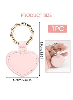 SYOSI Magnetic Hat Clip for Travel, PU Leather Multifunctional Fashion Hat Holder Clip for Men and Women, Portable Cap Clips for Bag Handbag Backpack Luggage Purse, Heart Pattern, 1 Pcs, Pink  - Image 2