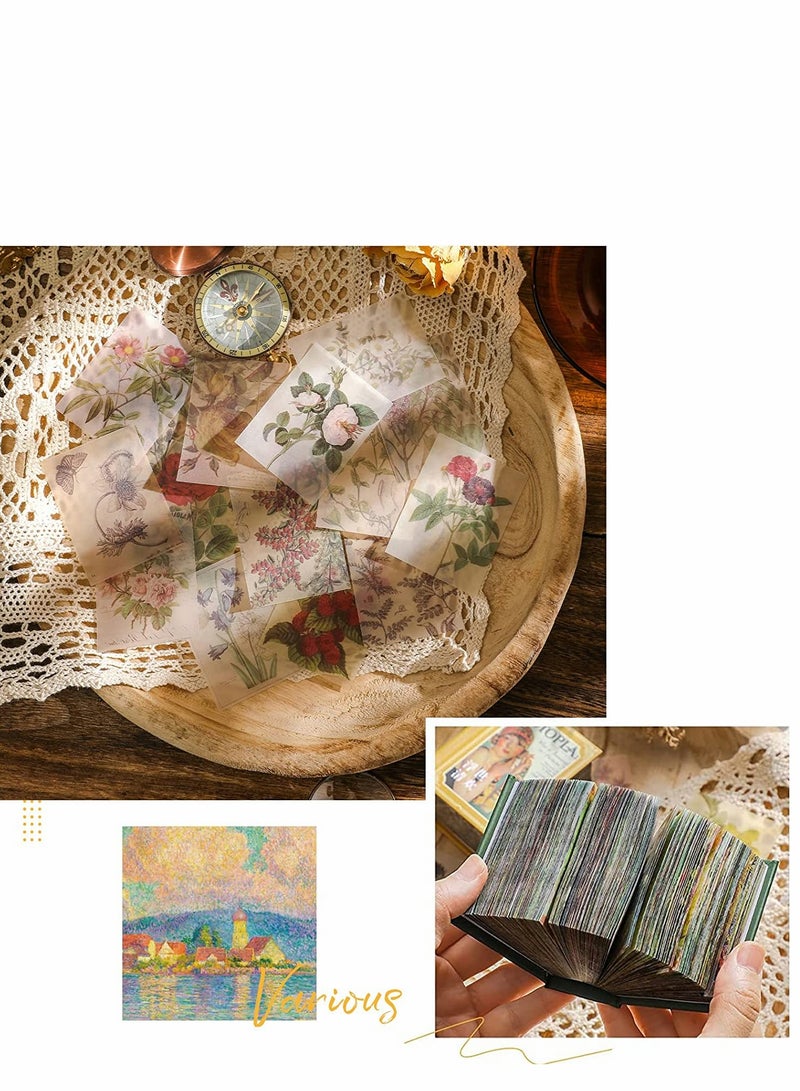 SYOSI 400Pcs Vintage Handbook Sticker(Nature) - Image 3