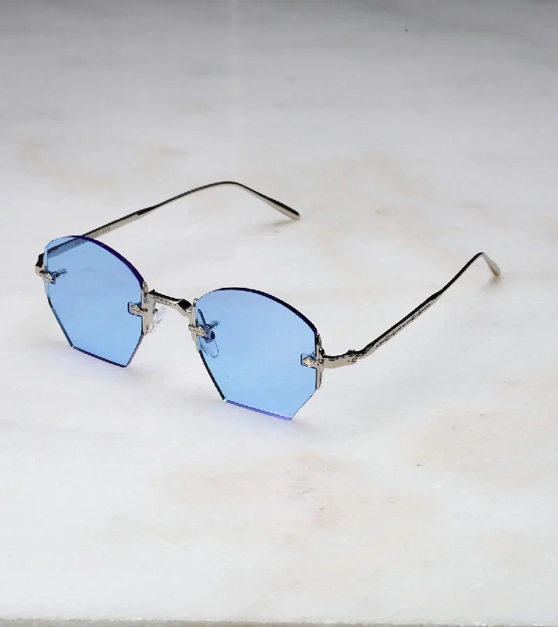  اكسبليست باوتس نظارات شمسية أنيقة للجنسين من نايا فضي-أزرق من إكسبليست بووتس