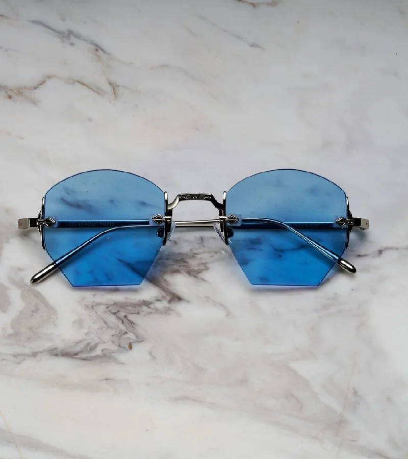  اكسبليست باوتس نظارات شمسية أنيقة للجنسين من نايا فضي-أزرق من إكسبليست بووتس