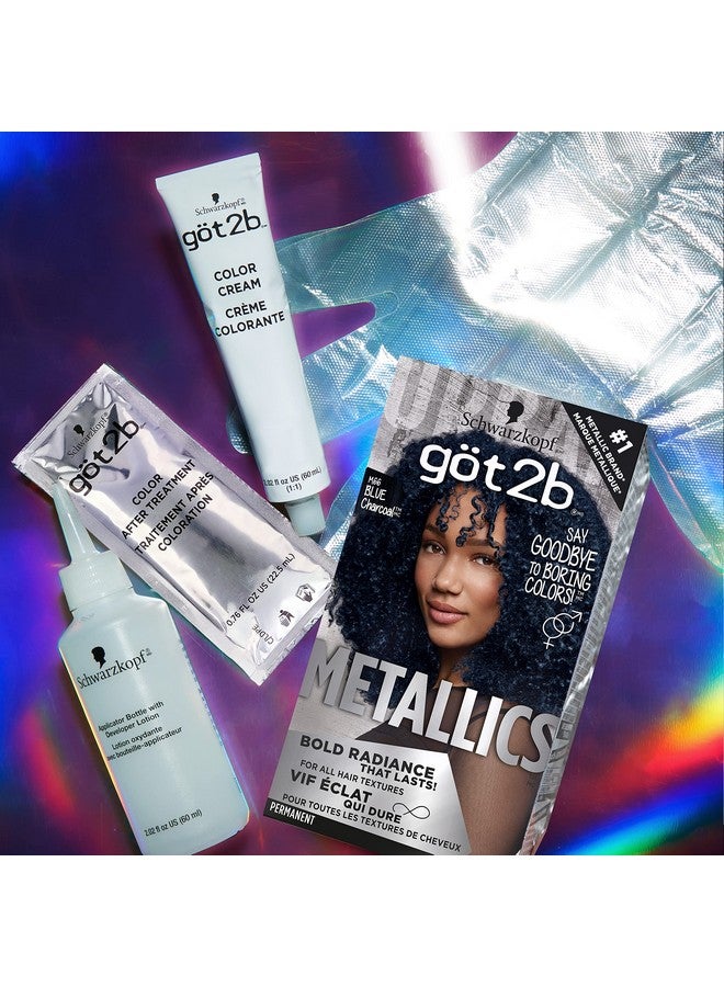Got2b Metallics Permanent Hair Color M66 Blue Charcoal - Image 3