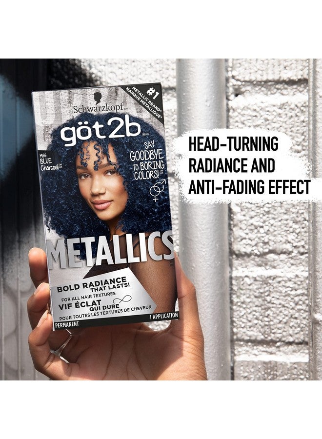 Got2b Metallics Permanent Hair Color M66 Blue Charcoal - Image 2