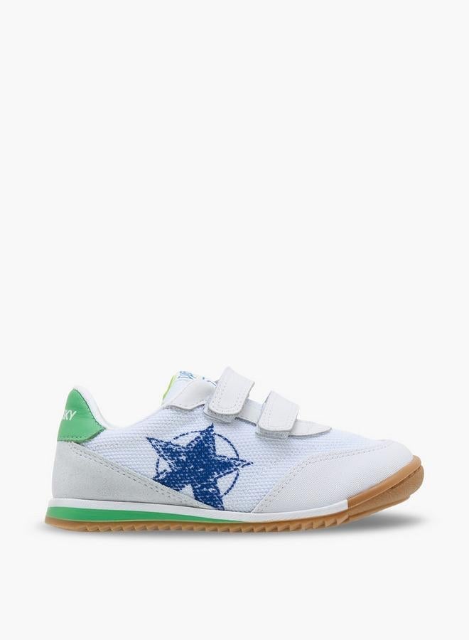 Pablosky Sports Shoes With Hook & Loop Closure, Logo Print - Image 1