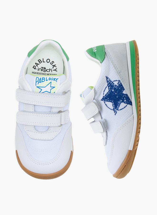 Pablosky Sports Shoes With Hook & Loop Closure, Logo Print - Image 3