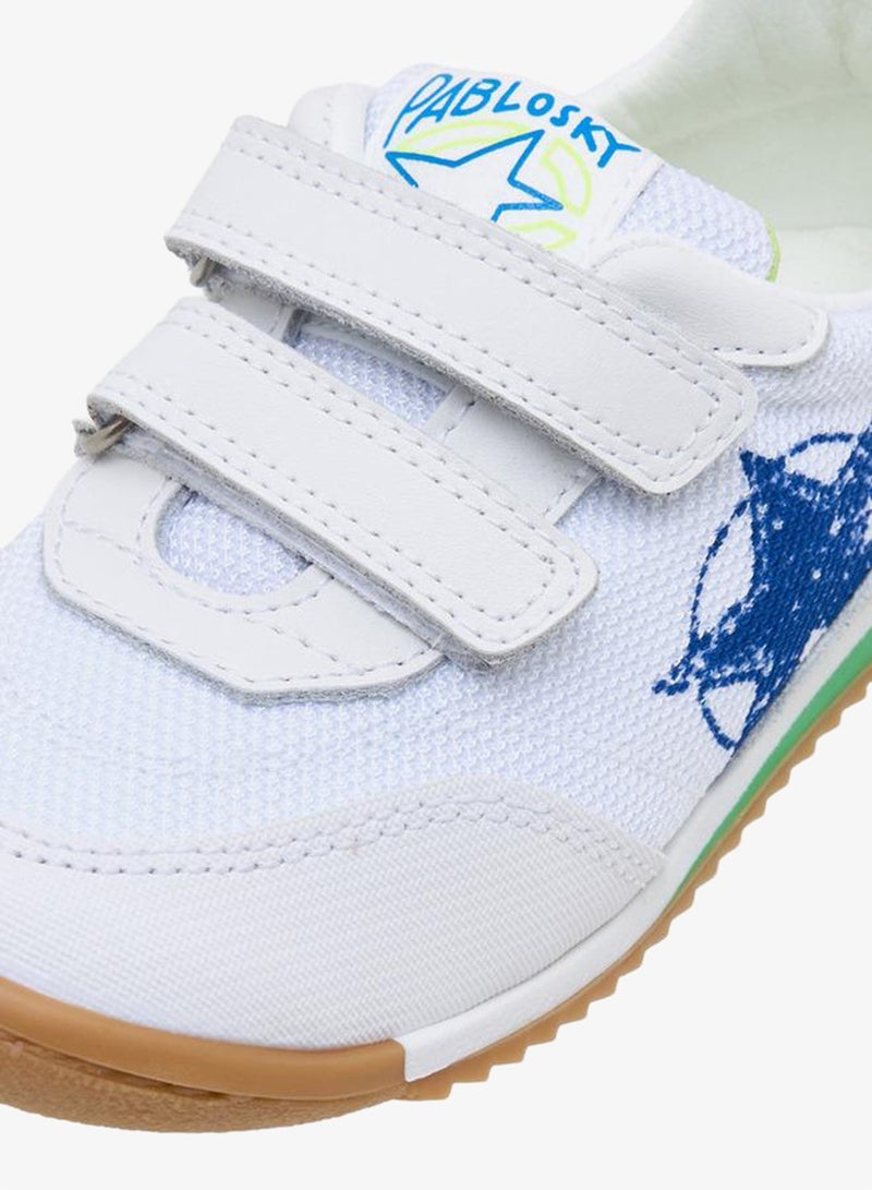 Pablosky Sports Shoes With Hook & Loop Closure, Logo Print - Image 4