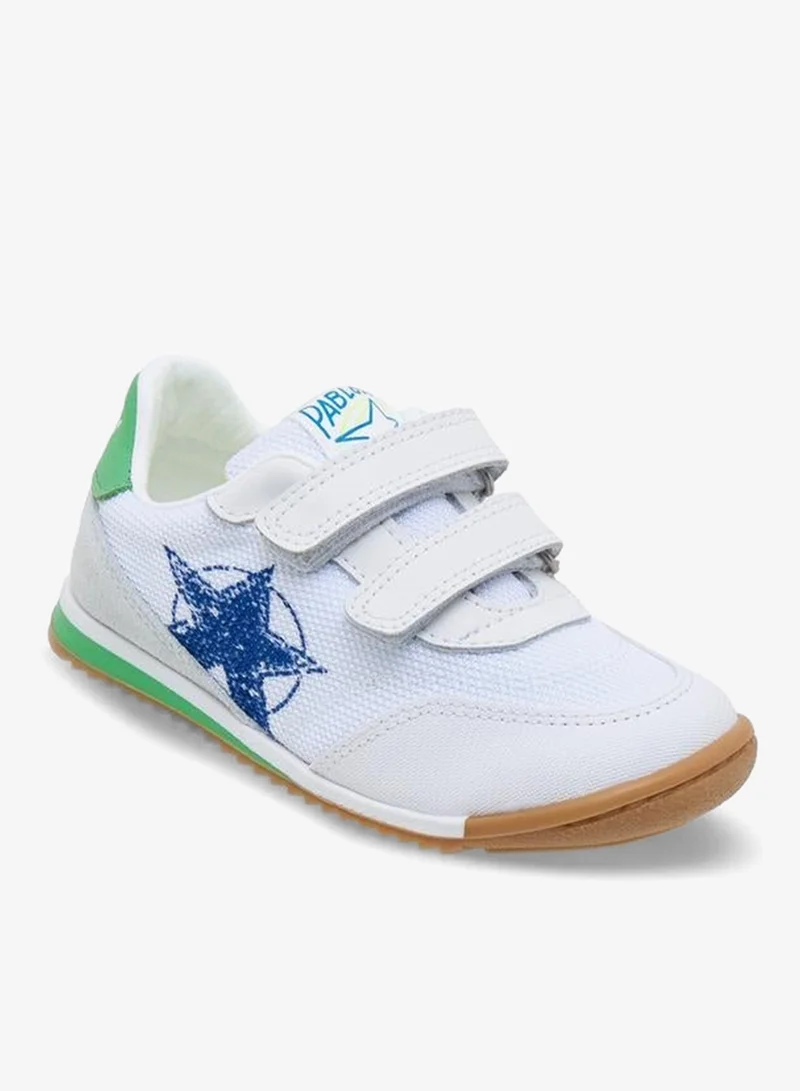Pablosky Sports Shoes With Hook & Loop Closure, Logo Print