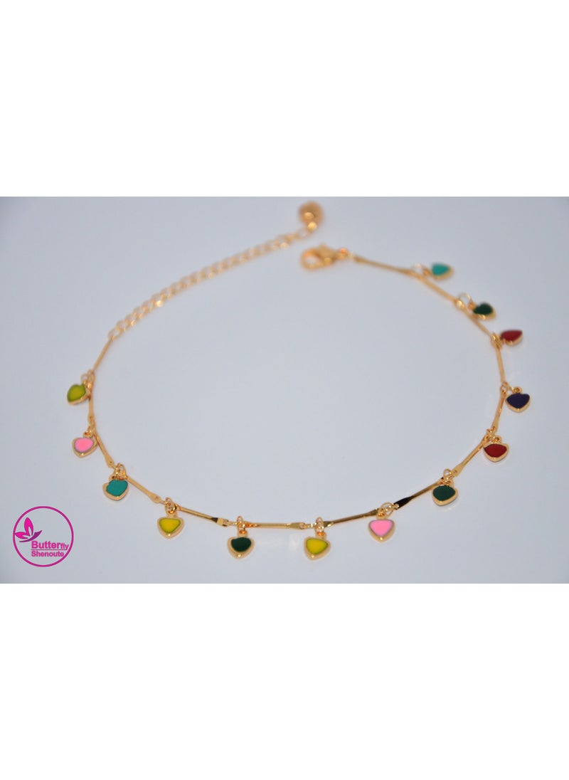 BUTTERFLY Butterfly Shenoute Gold Color Anklet With New Shapes Bell For Women  - Image 1