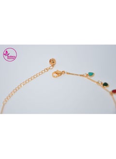 باترفلاي خلخال الوان اشكال جديدة بجرس للسيدات من Butterfly Shenoute ذهبي اللوان  - Image 3