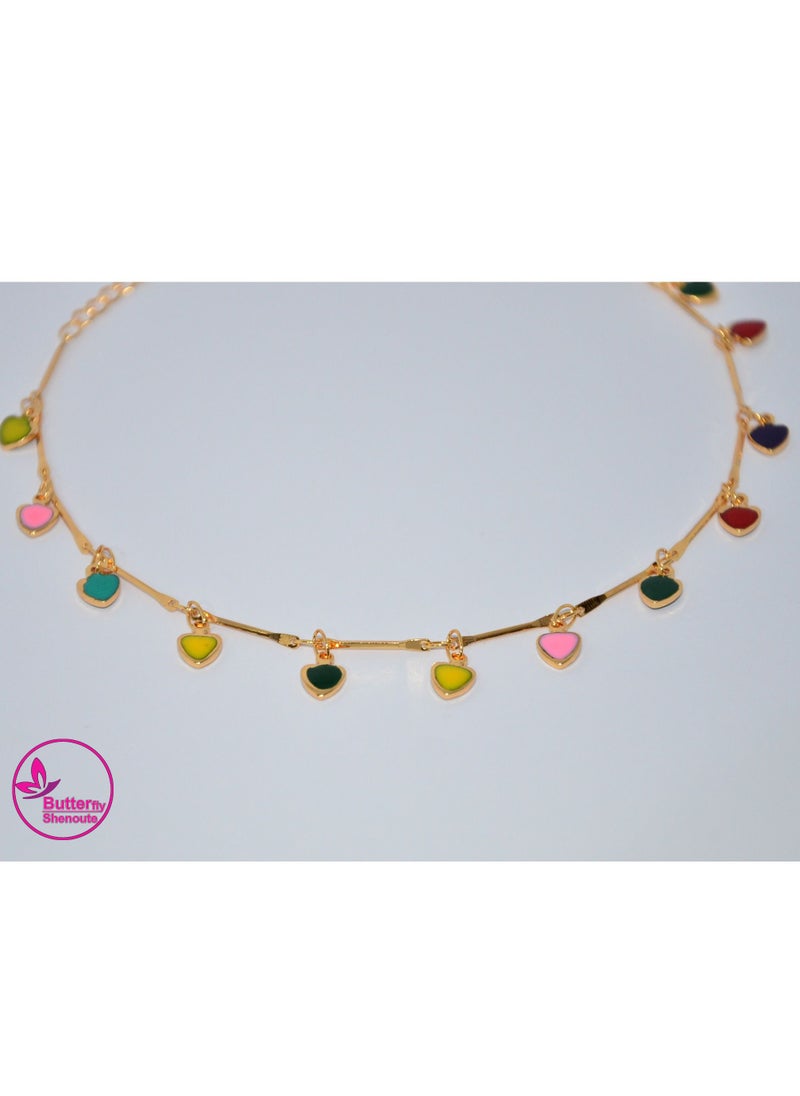 BUTTERFLY Butterfly Shenoute Gold Color Anklet With New Shapes Bell For Women  - Image 2