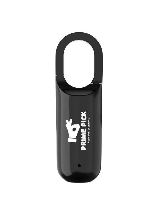 PRIME PICK قفل بصمة الإصبع الآمن من برايم بيك، قفل صغير أسود قابل لإعادة الشحن عبر USB بدون مفتاح للجيم، خزانة المدرسة، باب المنزل، أمتعة السفر، حقيبة الظهر (أسود، 1 عبوة) - Image 1