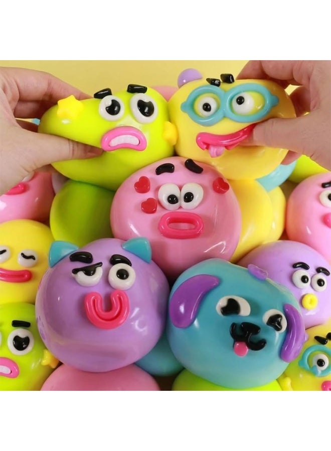 New Smushers Squishy, Smushers Face Squishy, Curiosities Smusherr Dog Face Swap Squishies, Cute Slow Rise Sensory Fidget Toy, Stress Relief Toys Stretchy Squeeze Toys for Birthday Party Gift (Cyan) - Image 5