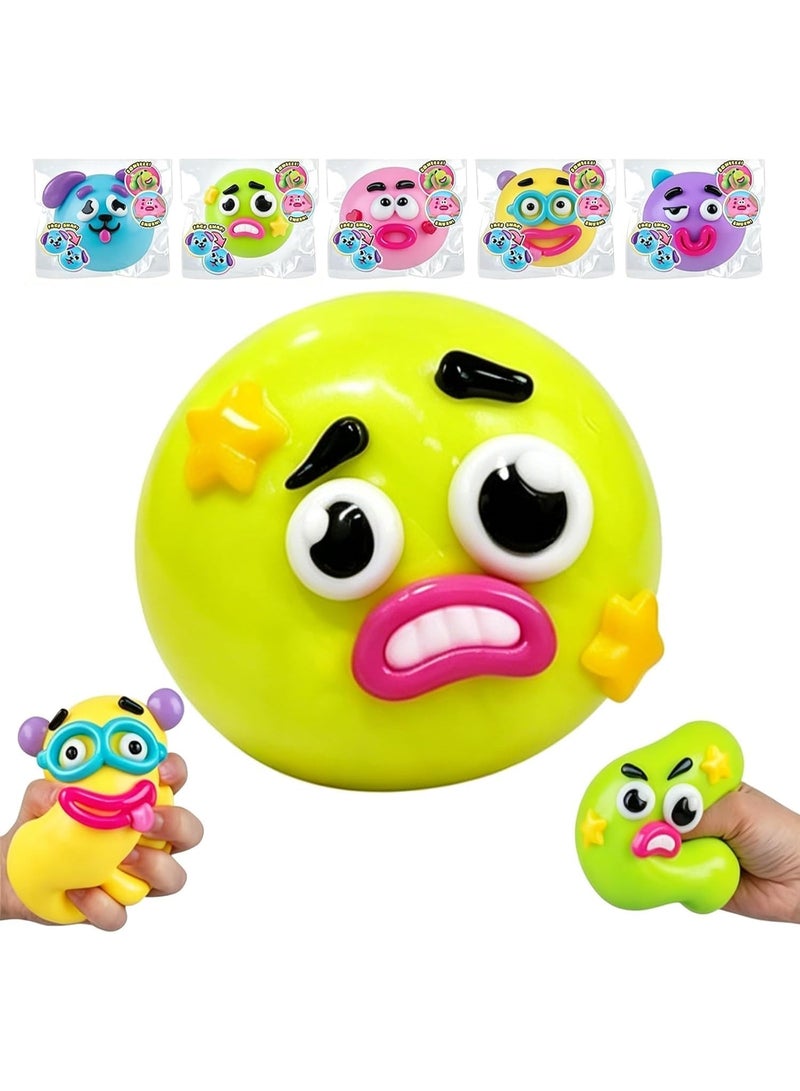 New Smushers Squishy, Smushers Face Squishy, Curiosities Smusherr Dog Face Swap Squishies, Cute Slow Rise Sensory Fidget Toy, Stress Relief Toys Stretchy Squeeze Toys for Birthday Party Gift (Cyan) - Image 1