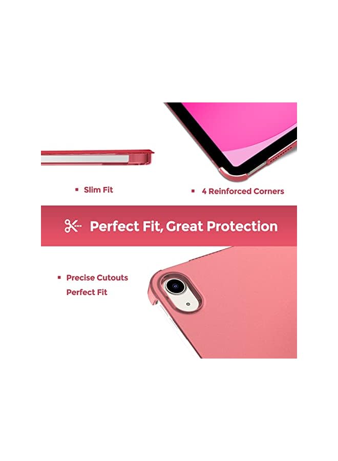Procases For Ipad 10Th Generation Case 2022 Ipad 10.9 Inch Case, Ipad 10 Case Slim Stand Hard Shell Back Protective Smart Cover For 10.9” Ipad 10Th Gen 2022 Release A2696 A2757 A2777 -Red - Image 5