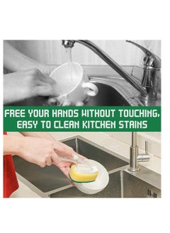 KASTWAVE 1pcs Dish Wand and 7pcs Refill Sponge Heads Replacement Cleaning Brush for Kitchen Sink  - Image 2
