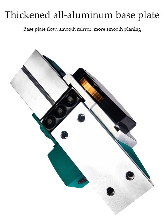 DUNISO Wood Planer, Electric, Portable Handheld Wood Surface Planing Tool, Wood Polishing Craft Planer, Adjustable Depth, Suitable For Woodworking Home Diy, Planing Width 82mm, Woodworking Power Tool, Home Benchtop Sub-Electric Push Planer Press Planer - Image 5