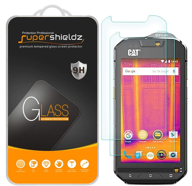 Supershieldz (2 Pack) Designed for Cat S60 Tempered Glass Screen Protector, Anti Scratch, Bubble Free - Image 1