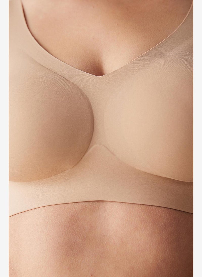 Penti Women Invisibile Up Beige Push Up Wireless Padded Bra - Image 3