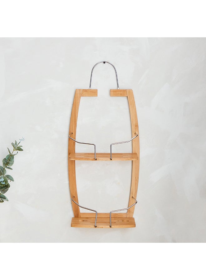Home Box Natura Bamboo 2-Tier Shower Caddy 27 x 61 x 16 cm  - Image 2