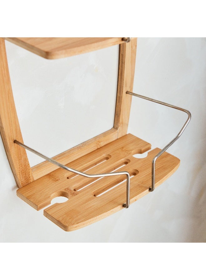 Home Box Natura Bamboo 2-Tier Shower Caddy 27 x 61 x 16 cm - Image 4