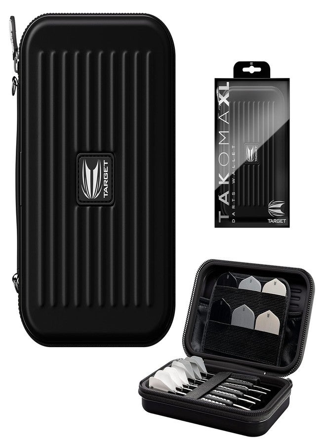 Target Darts Takoma XL Darts Wallet Case, Black - Holds 6 Darts, Protective EVA Holder with Double Zip Lock Pouches - Professional Dart Accessories - Image 1