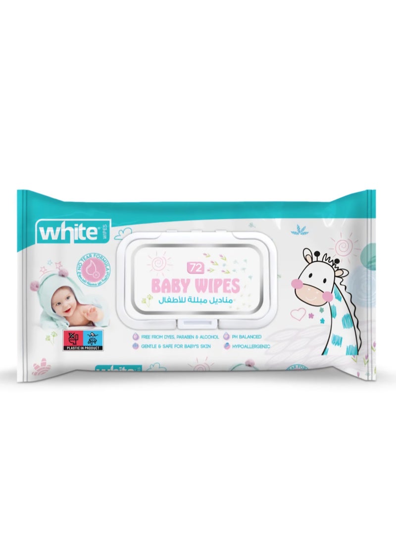 مناديل مبللة للاطفال 72 قطعة