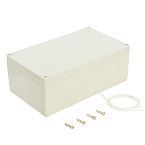 LeMotech Waterproof Dustproof IP65 ABS Plastic Junction Box Universal Electric Project Enclosure Pale Gray 7.9 x 4.7 x 2.95 inch (200 x 120 x 75 mm) - Image 1