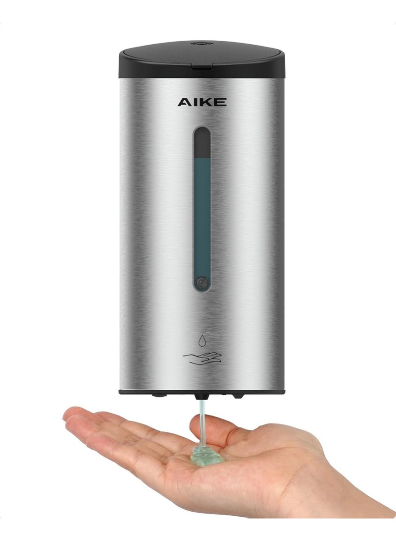 AIKE Automatic Wall Mount Liquid Soap Dispenser, Commercial Stainless Steel with 25oz Large Capacity Save Time Effort and Cost,Model AK1205(Brushed) - Image 1