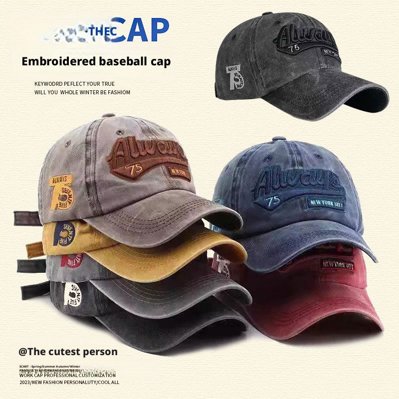 Cross-border 3D Letter Embroidered Baseball Cap, Washable, Fashion, Unisex - Image 3
