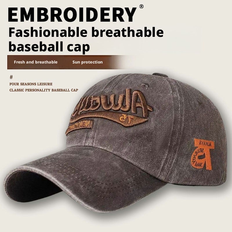 Cross-border 3D Letter Embroidered Baseball Cap, Washable, Fashion, Unisex - Image 4