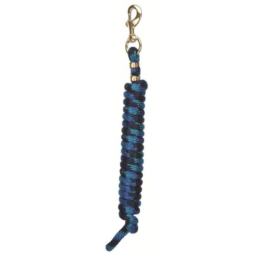 Weaver Leather Poly Lead Rope NavyBlueTurquoise 58 x 10 - Image 1