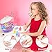 RIANEAN Girls Nail Polish Set Purple Toys for Girl Age 5 6 7 8 9 10 Nail Care Kit with Nail Polish Nail Dryer Fake Nails Nail Glitter Filer and Toe Separator for Girls 58 - Image 3
