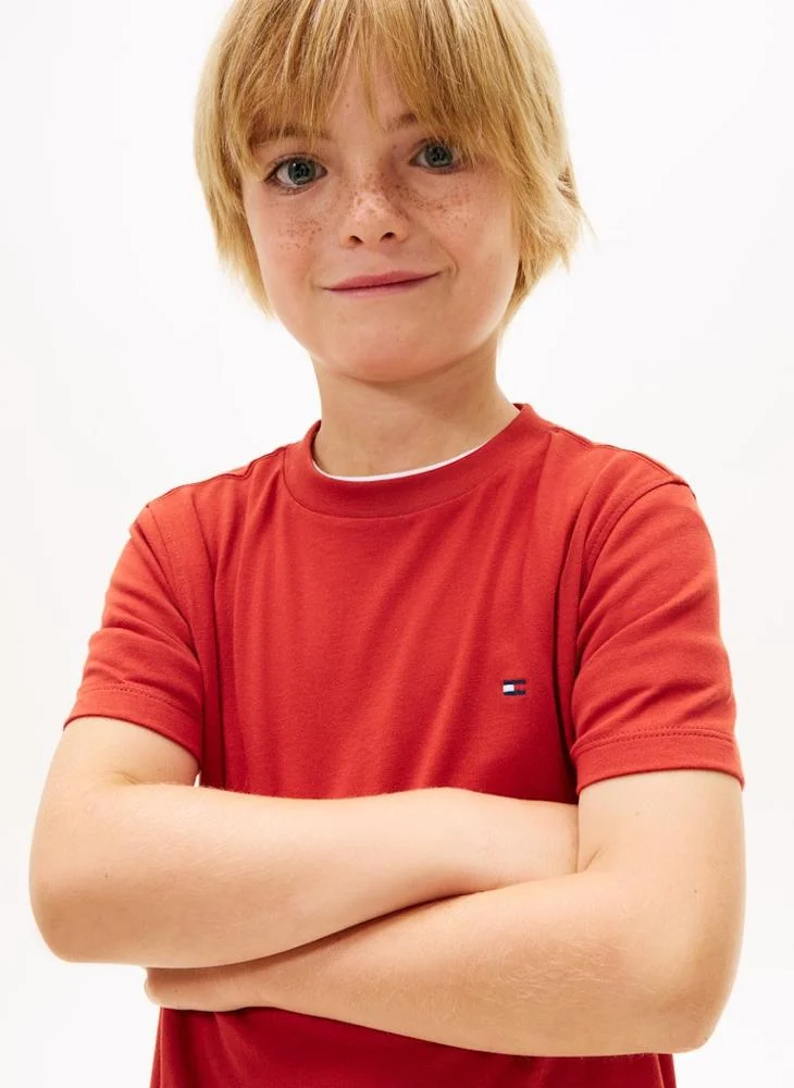 TOMMY HILFIGER Kids Essential Crew Neck T-Shirt