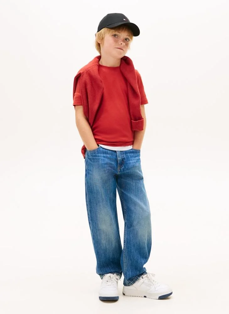 TOMMY HILFIGER Kids Essential Crew Neck T-Shirt