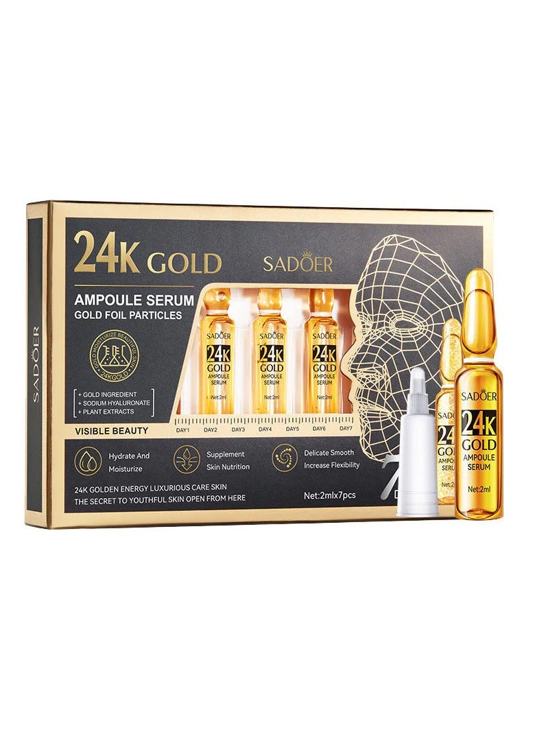 SADOER Sadoer Dermapen 24k Anti-Aging Ampoules 7 Pcs  - Image 1